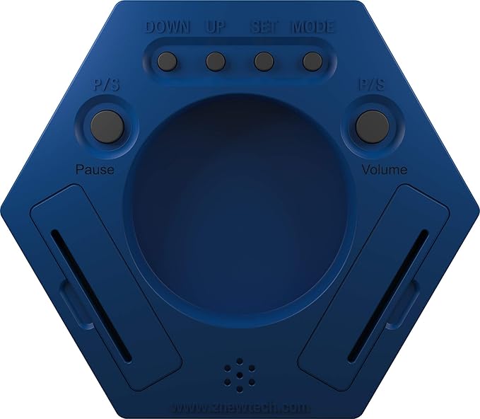 Hexagon Rotating Productivity Clock, Pomodoro Timer with 5, 10, 15, 20, 30 Minute Presets, Timer for People with ADHD (Blue)