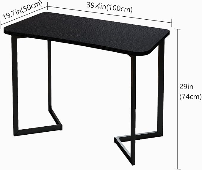 Computer Desk 40 Inch Small Table for Office,Modern Simple Style Writing Study Work Gaming Table for Home Office (Black)