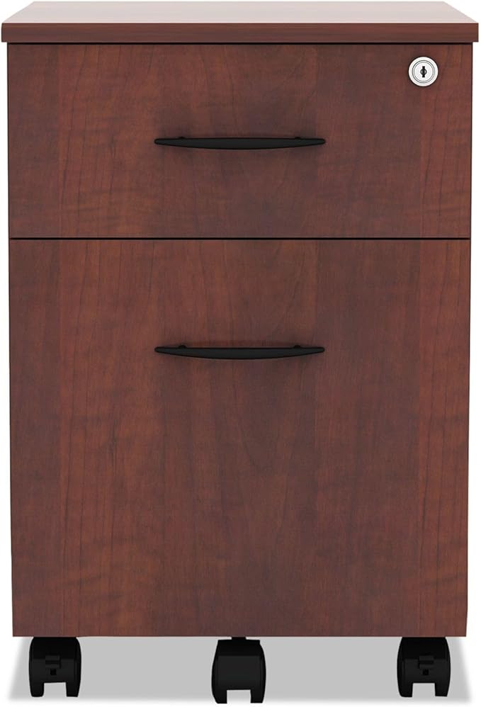 Alera ALE Valencia Series Mobile B/F Pedestal, 15 7/8 x 19 1/8 x 22 7/8, Med. Cherry