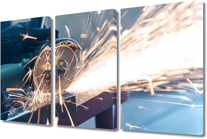 Bathroom Decor Wall Art Plasma Cutting Paintings for Wall Decorations 3 Panel Wall Art Canvas Frame Art Prints Canvas Posters & Prints Living Room Decor Canvas Artwork Wall Decor, 36x24 Inch
