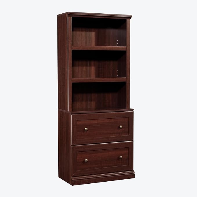 Sauder Miscellaneous Storage Library, in a Select Cherry Finish