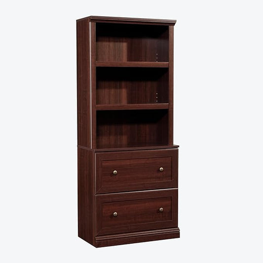 Sauder Miscellaneous Storage Library, in a Select Cherry Finish