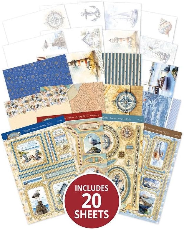 Hunkydory - Deluxe Craft Pad - Card Making Collection (Nautical Moments)