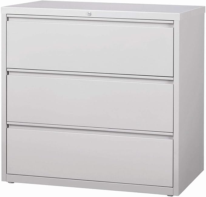 Hirsh Industries 42" Wide Three-Drawer Lateral File - Gray 14999