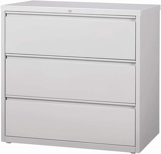 Hirsh Industries 42" Wide Three-Drawer Lateral File - Gray 14999