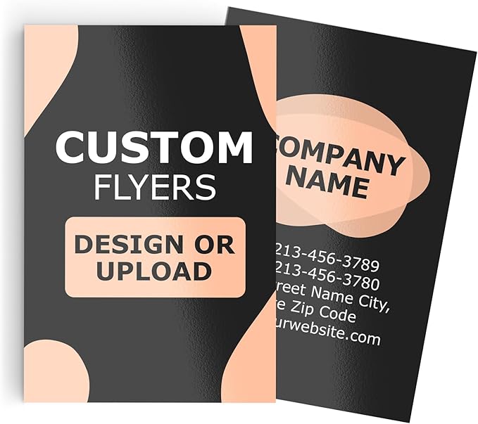 GotPrint Custom Bulk Flyers, Glossy, Vertical | Upload Design or Add Text | Personalized Photo | Double-Sided Printing Available,4 x 6 Vertical, 2500 Qty