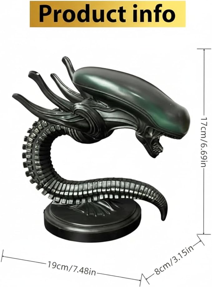 Alien Space Monster LED Desk Lamp 3D Resin Night Light for Sci-Fi Lovers, Alien Desk Lamp, Home Decorative Lighting; Horror Inspired Decorative Lamp for Desk, or Bedside Table (Modern)