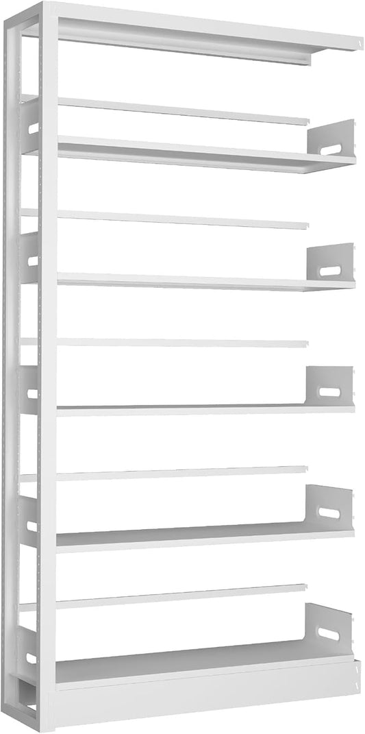 White subframe. Cannot be Used Alone. It Needs to be Used in Conjunction with the Main Bookshelf. Modular Extension Bookshelves can be Used to Place More Items (White)