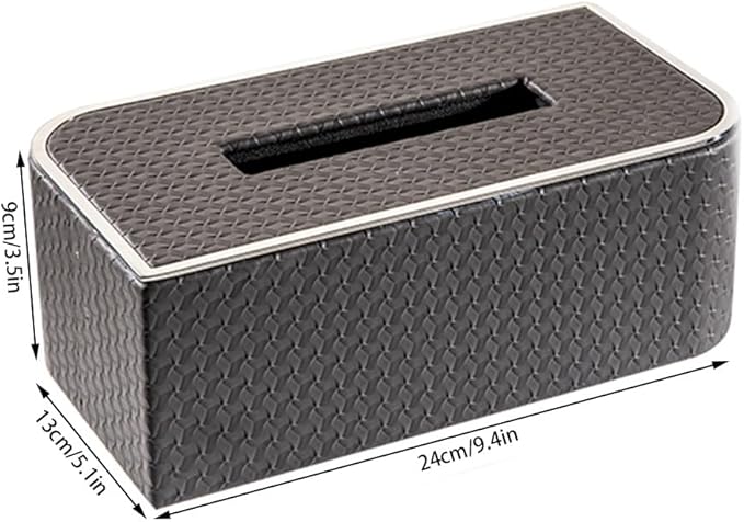 Stylish Tissue Box High-Grade Tissue Box Creativity Tissue Box and Bathroom Facial Napkin Box for Bedroom Vanity Offices Home Gift Decor Modern Tissue Box (Color : White, Size : Small) (Khaki Large)