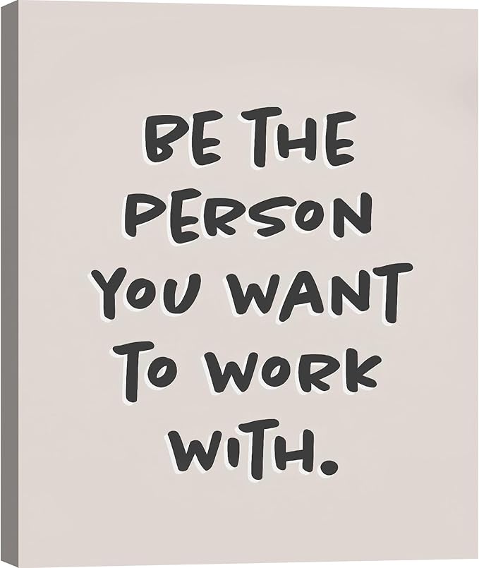 Framed Canvas Inspirational Wall Art Motivational Quote Prints Wall Decor for Home Office Bedroom Living Room Gym Dorm Man Cave Made in USA