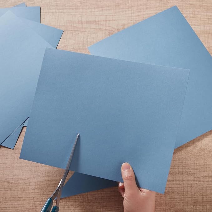 30 sheets Cardstock Paper 8 1/2 x 11 Inches for Crafts and Invitations (Dusty-Blue)