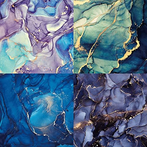 Marbled Scrapbooking Paper Pad 6x6, Watercolor Single-Sided Decoupage Sheets Vintage, Card making Colorbok Pattern Material, Decorative cricut craft paper journaling supplies aesthetic