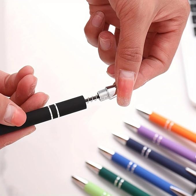 50 pcs 2-in-1 Retractable Ballpoint Pen Refill - Touch Screen Stylus Pen Refills - 3.85inch/9.8cm Pen Refills