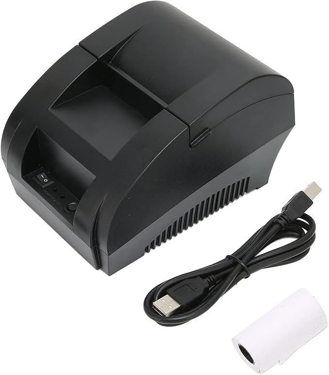 Luqeeg Bluetooth Thermal Label Printer, Shipping Label Printer with 90 mm/s High Speed, TPH Coating Black Label Print Tool, Desktop Sticker Printer for Mobile Office, Traveling, Daily Calendars(US)