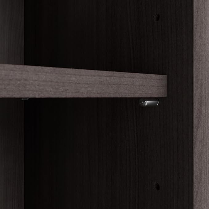Bush Business Furniture Studio C Tall 5 Shelf Bookcase in Storm Gray, Large Bookshelf for Home or Professional Office