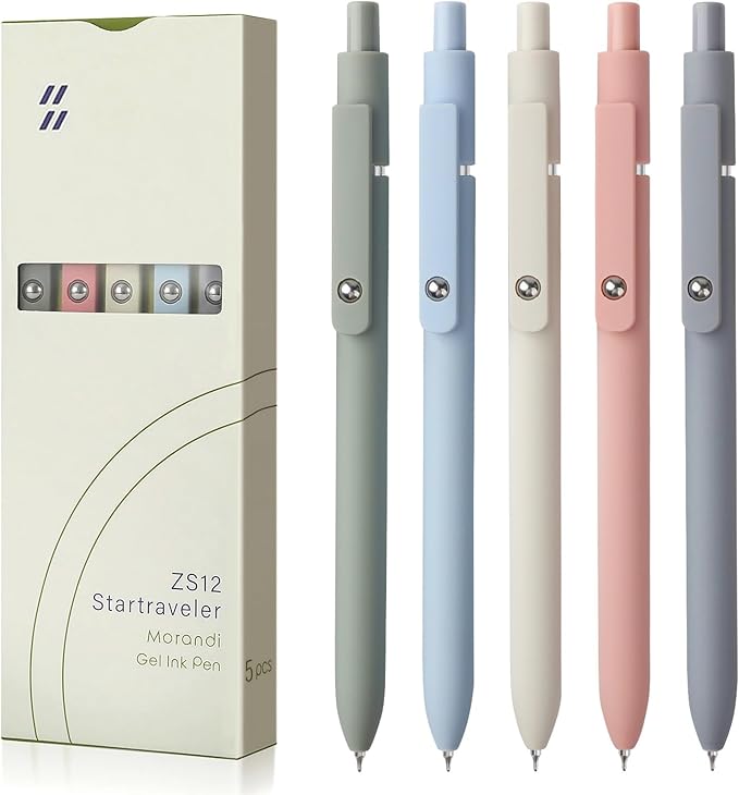 6 Pieces Gel Ink Pen Refills Replaceable Ballpoint Black Ink Pen Refills Fine Point 0.7mm Smooth Writing for Office School Supplies (6pcs 0.7mm Black Ink)