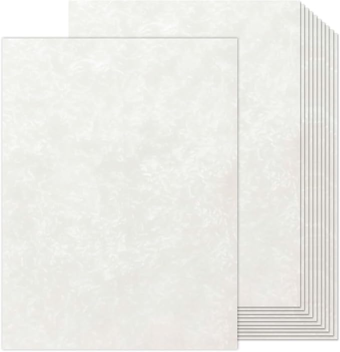 90PCS Vintage Paper 8.5 x 11 in Parchment paper for Writing Letter writing Paper, Decorative Printer Paper for Invitation, Letter, Resume, Award, Diploma, Art, Craft, Certificate Antique (Cream)