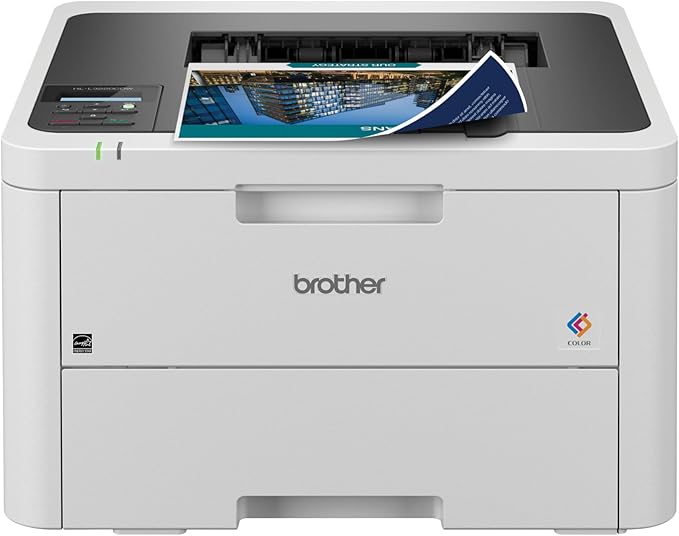 Brother HLL3220CDW Wireless Compact Color Laser Printer, Duplex and Mobile Device Printing | Includes 2 Month Refresh Subscription Trial¹, Amazon Dash Replenishment Ready (Renewed Premium)