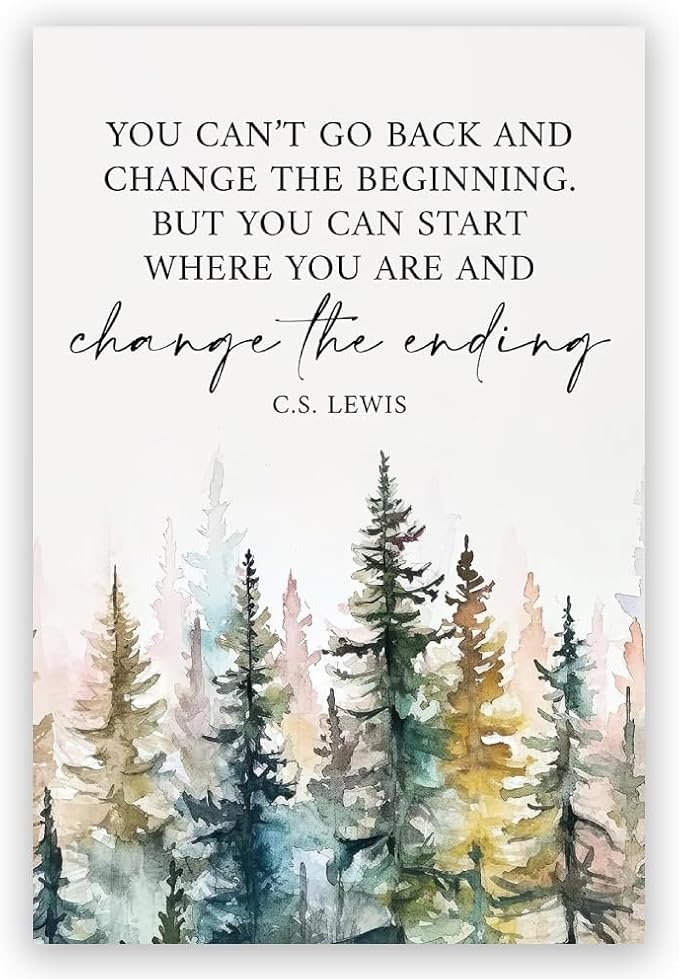 Motivational Office Wall Decor CS Lewis Quote Inspirational Wall Art Positive Affirmations Canvas Prints Encouraging Motivational Posters For Office Bedroom Living Room Home 16x24inch Unframed