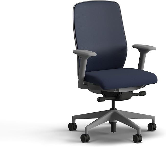 HON Nucleus Task Chair, Spectrum Mesh, Advanced Synchro-Tilt Control, Office Chair with Lumbar Support, Height and Width Adjustable Arms, Titanium Frame, Blueberry