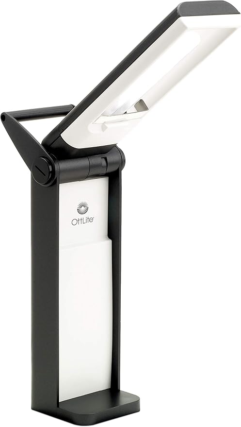 OttLite L139AB 13 Watt Desk Lamp with Swivel Base, Black