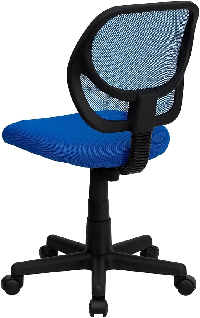 Flash Furniture Neri Low Back Blue Mesh Swivel Task Office Chair
