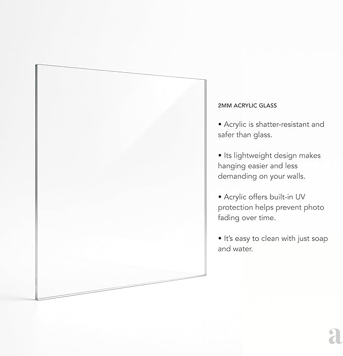 artisane home goods - Gallery Frame 1.0, Picture Frame, 18x18 White, Gallery Wall Frame Set, Large Picture Frame, Oversized Mat (4x4, 4x6, and 5x7)