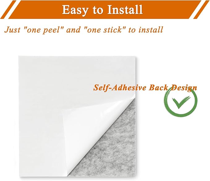 Square Felt Cork Bulletin Board Tiles, Self Adhesive DIY Felt Pin Board for Wall 30" x 20" with 35 Pushpins for Office School Home Wall Decor Stickers Memos Photos Display (Gradual Grey)