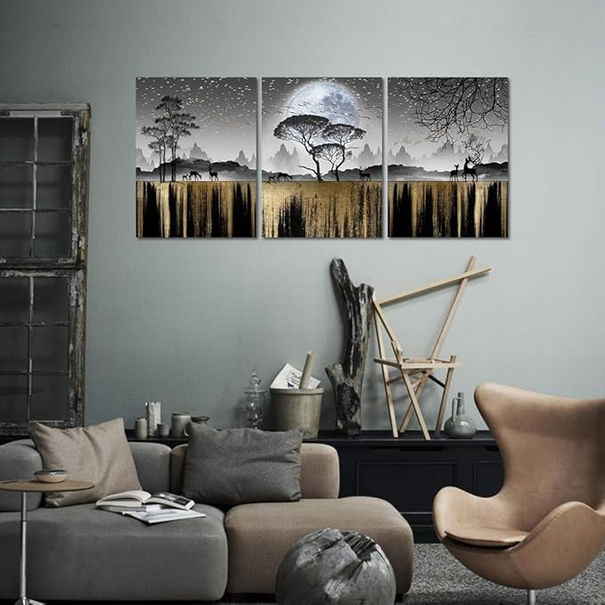 Wall Art For Living Room family wall decor for bedroom black and white wall pictures tree Canvas art Print for bathroom wall Painting artwork For office kitchen Home decor inspiration wall decoration