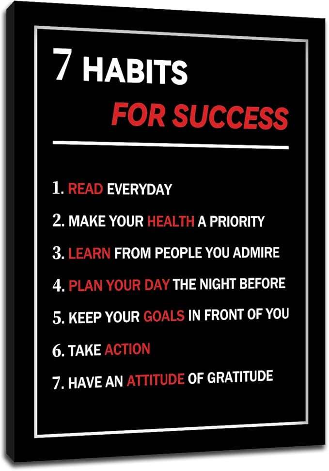 Motivational Canvas Wall Art Motivational Quote Poster Painting Inspiring Positive Picture Print Wall Decor Artwork for Modern Home Living Room Office Gym Stretched and Framed [30''Wx 40''H]