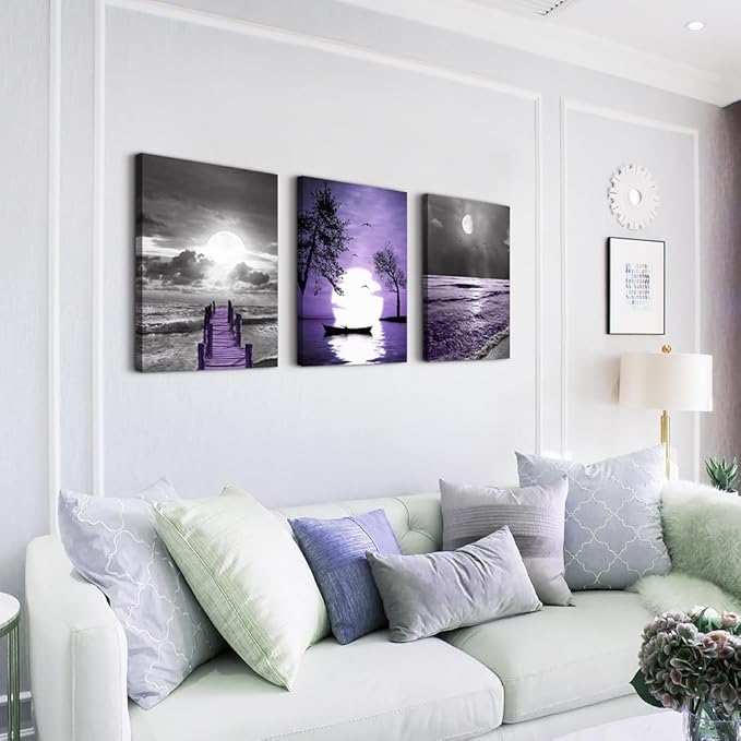 Black and white scenery yellow sunflower Canvas Prints Wall Art for Living Room kitchen Wall Artworks Bedroom Decoration, 3 piece Home bathroom Wall decor posters flowers Pictures wall painting