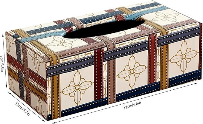 Stylish Tissue Box Luxury Tissue Box Modern Tissue Box Cover and Living Room Decoration for Bathroom Kitchen Office Room Home Decor Gift Modern Tissue Box (Color : Blue, Size : Small) (Coffee Small)