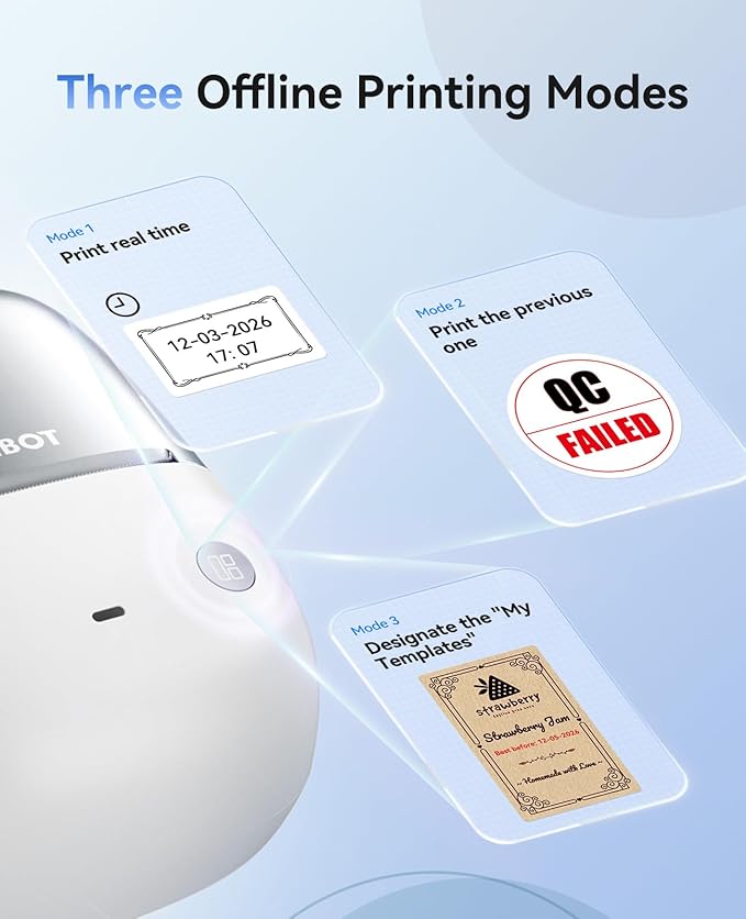NIIMBOT B2 PRO Label Maker Machine, 300DPI HD Thermal Photo Label Printer, Support Red -Black Dual Color Printing, Sticker Printer for Home, Business and Office