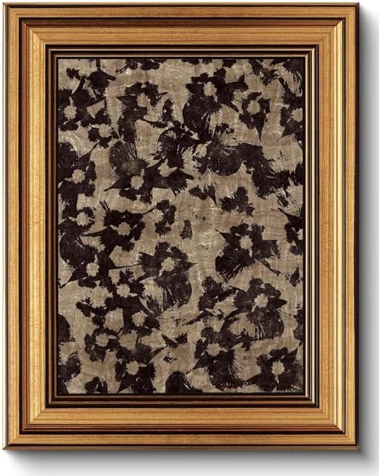 Gold Framed Wall Art Vintage Canvas Wall Art Crushed Flower Minimalist Floral Pattern Botanical Artwork Prints Picture for Living Room Bedroom Farmhouse Bathroom Office Decor, 8x10