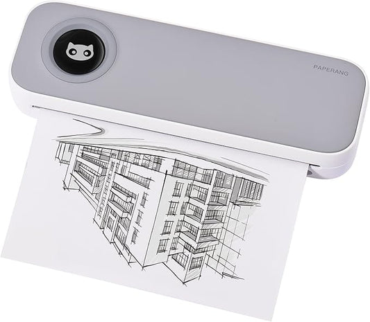 F2S A4 Size Portable Printer Thermal Printing Wireless BT Travel Mobile Printer Port 4/8 inch Compatible with Android and iOS Window System for Outdoors Home Office Students and