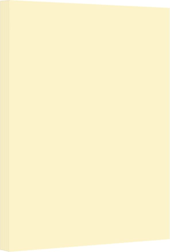 Ivory Pastel Color Card Stock Paper, 67lb Cover Medium Weight Cardstock, for Arts & Crafts, Coloring, Announcements, Stationary Printing at School, Office, Home | 8.5 x 11 | 50 Sheets Per Pack
