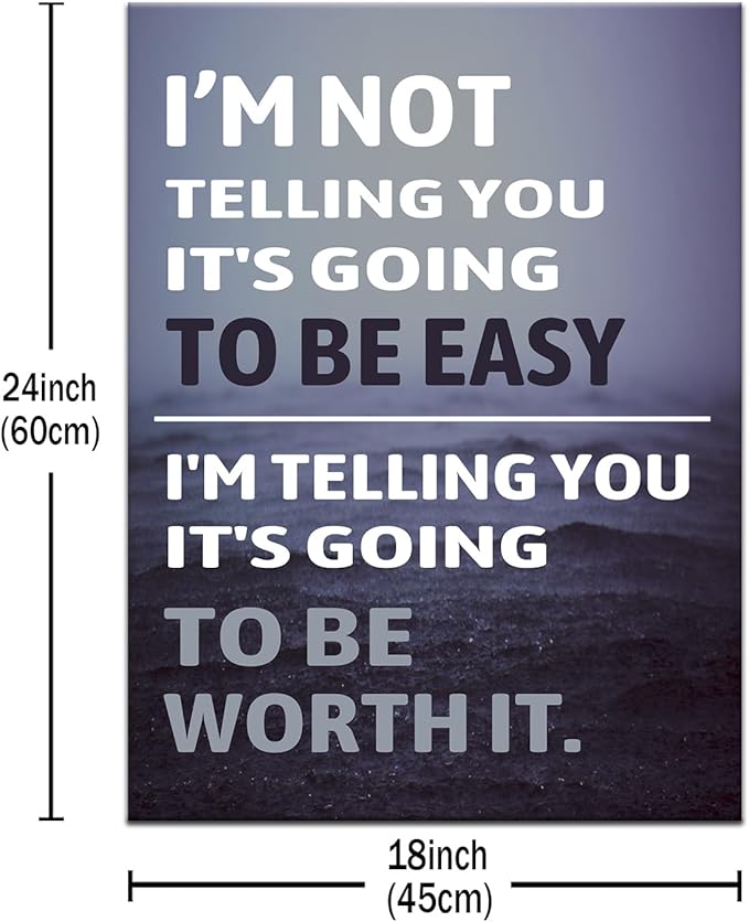 Inspirational Entrepreneur Quotes With Words Wall Art Motivational Positive Painting Prints on Canvas Modern Inspiring Posters Prints Artwork Home Office Bedroom School Wall Decor [18''Wx24''H]