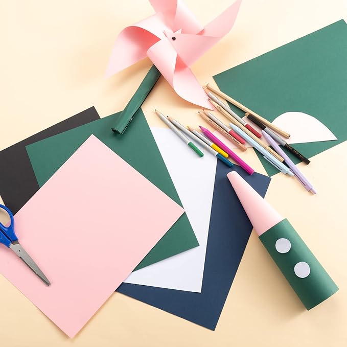 30 sheets Cardstock Paper 8 1/2 x 11 Inches for Crafts and Invitations (Pink)