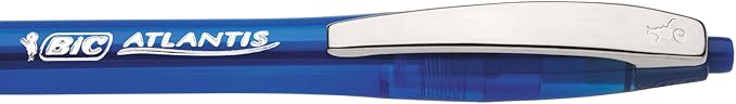 BIC Glide Blue Retractable Ballpoint Pens, Medium Point (1.0mm), 2-Count Pack, Ultra Smooth Writing Blue Pens