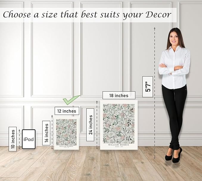 Induslyfe Framed Sage Green Vintage Wall Art Canvas Decor Set of 3, Matisse Wall Art Prints Posters Mid Century Modern Art, Aesthetic Floral Botanical wall art for bedroom, living room, bathroom 12x16