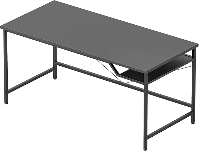 Mericonia 55 inch Computer Desk, Gaming Desk for Small Spaces, Modern Simple Style Table for Home Office, Study Student Writing Table