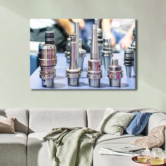 Home Decorations for Living Room Tool Holder Device Wall Decor Cutting Tool Wall Art Framed Wall Decor Modern Home Decor Large Wall Art Canvas Artwork Wall Decor Room Decor, 24" x36"