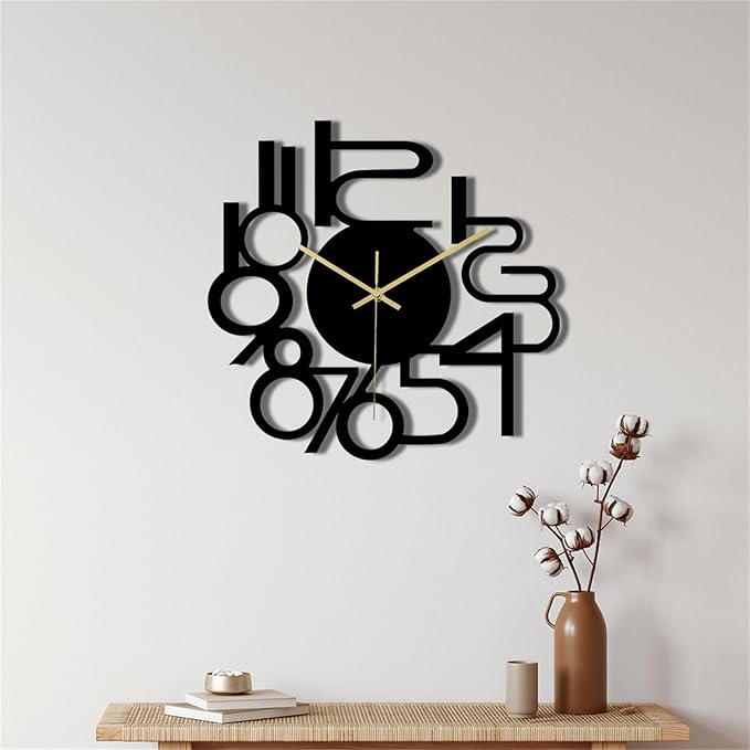 Wall Clock Accurate Timekeeping Wall Clock Not Ticking Battery Operated Wall Clock Minimalistic Wall Clock for Kitchen Offices Clock (Jscc001 A)