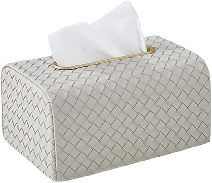 Stylish Tissue Box Facial Tissue Box Cover Plastic Disposable Tissue Holder and Modern Desktop Tissue Box for Home Office Restaurant Bar Modern Tissue Box (Color : Green, Size : B) (Gray B)