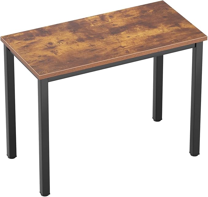 SogesHome 31.5inches Computer Desk PC Desk Office Desk Workstation for Home Office Use Writing Table, Vintage Brown(31.5''Lx15.75''W)