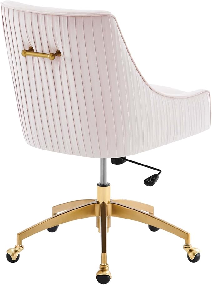 Modway EEI-5080-PNK Discern Performance Velvet Office Chair, Pink