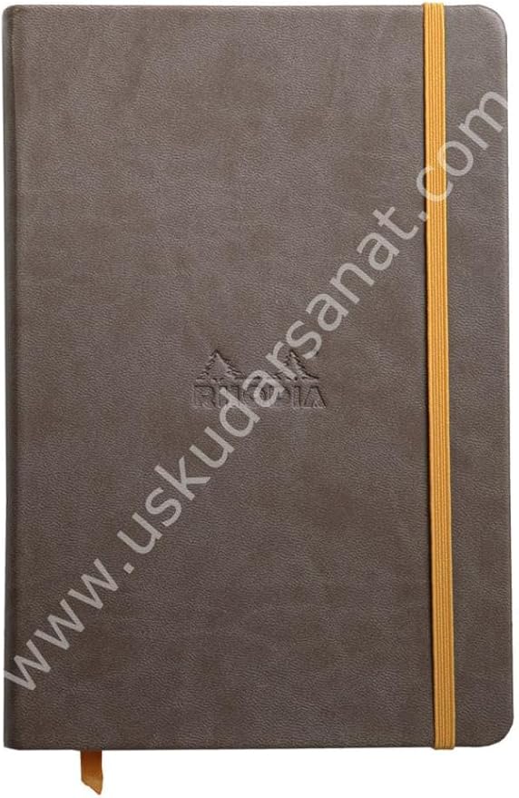 Rhodia Rhodiarama Webnotebook - Lined 96 Sheets - 5 1/2 x 8 1/4 - Chocolate Cover