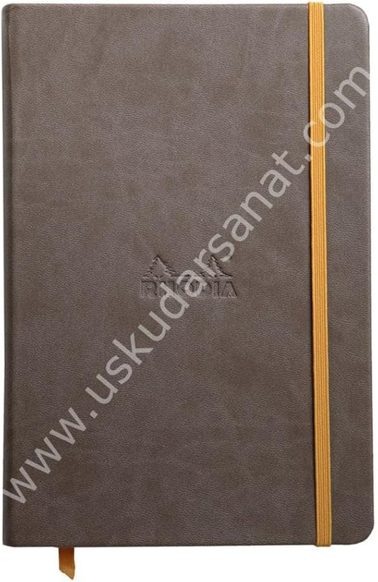 Rhodia Rhodiarama Webnotebook - Lined 96 Sheets - 5 1/2 x 8 1/4 - Chocolate Cover