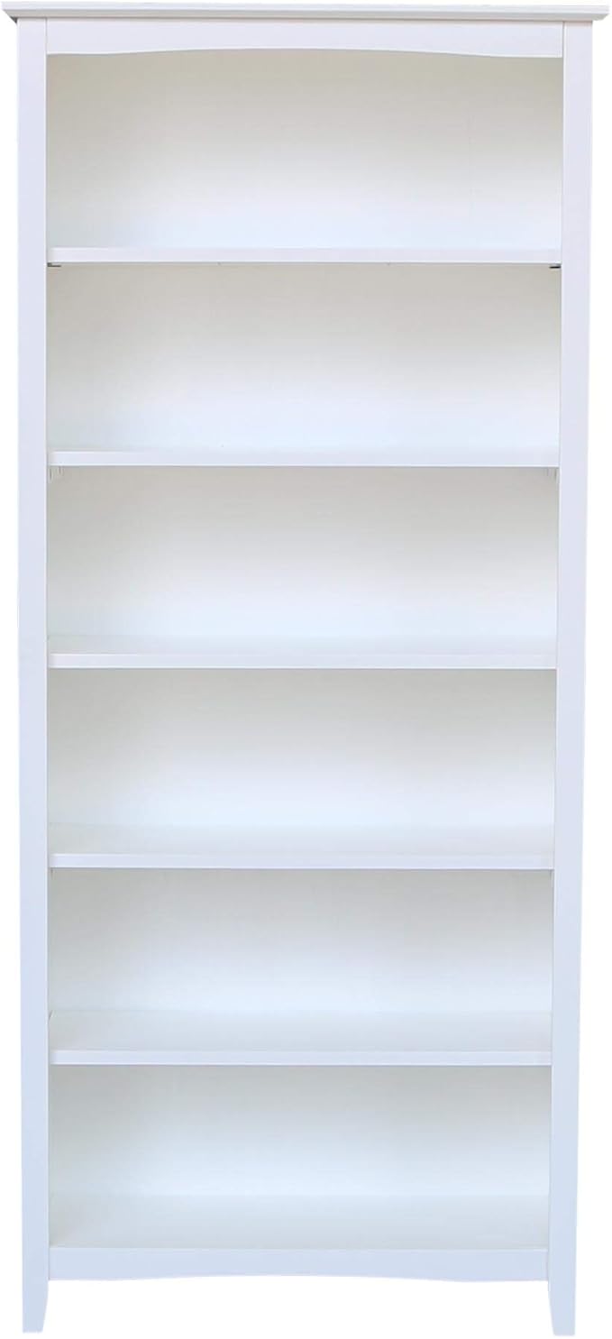 International Concepts Shaker Bookcase - 72" H White
