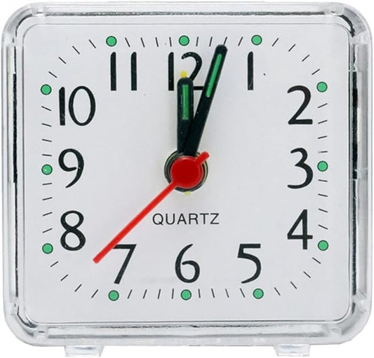 Alarm Clock Electronic Alarm Clock, Bedside Clocks Battery Powered, Silent Non Ticking Clock, Easy Set, Quartz Table Clock for Heavy Sleepers Kids Elder Bedroom Office c